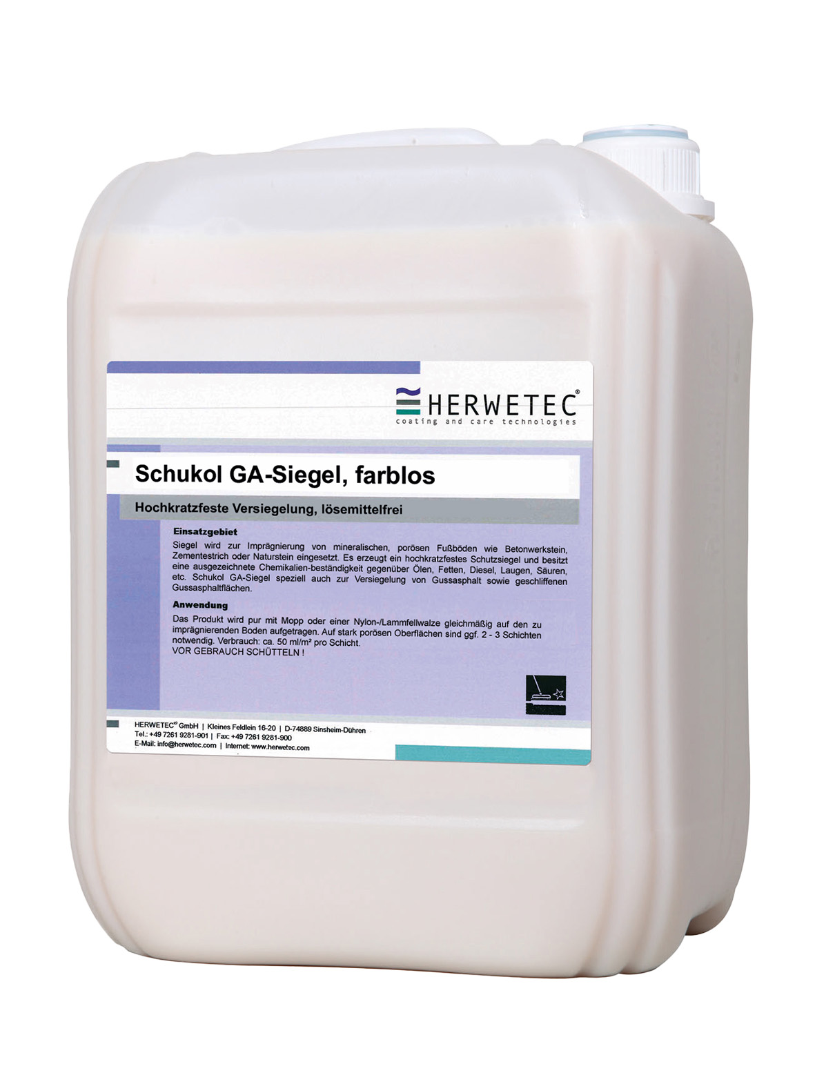 Schukol GA-Siegel, farblos